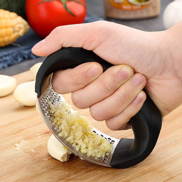 Stainless Steel Curves Garlic Press Kalsten