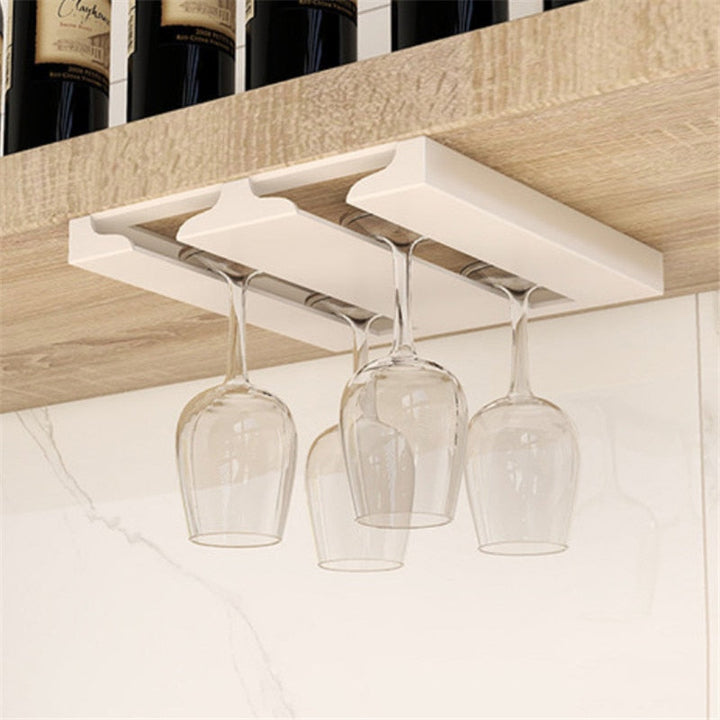 Kalsten | Under Cabinet Glass Organizer Rack