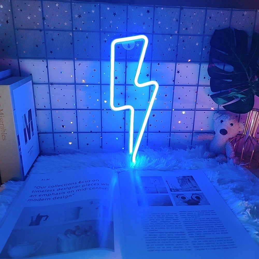 Led Lightning Neon Sign Wall Decor | Kalsten