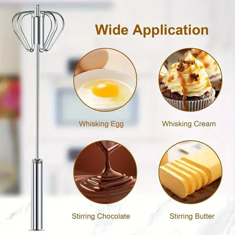 BowLift | Semi-automatic stainless steel whisk – Fast, robust & without electricity