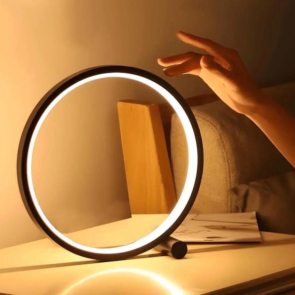 Dimmable LED Touch Round Table Lamp for Creative Spaces | Kalsten
