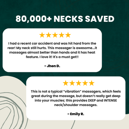 Skanto | WarmRelax Neck & Shoulder Massager - USB Heated Massager with Heat Function