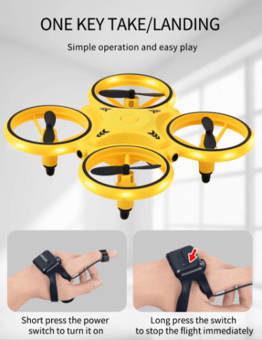 Drone-Hand-Quadcopter (with LED light and cool loop function) | Kalsten