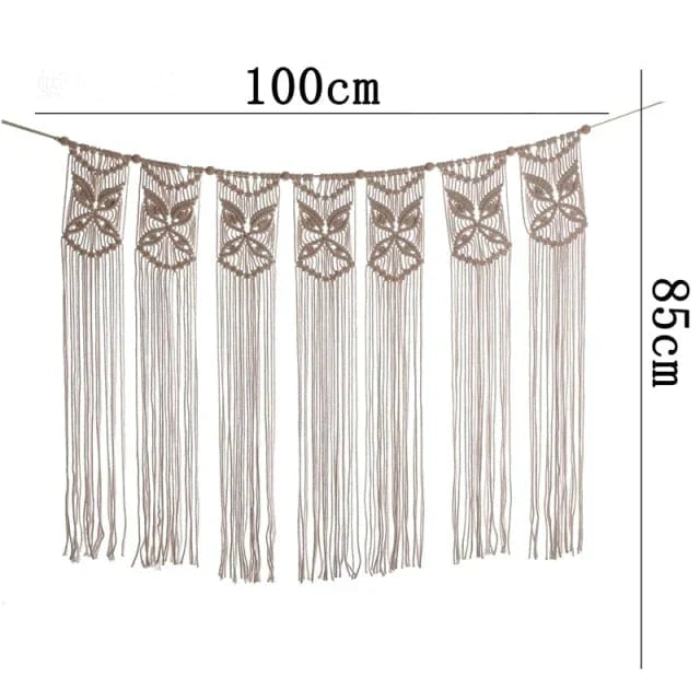 Handwoven macrame hanging drapery | Kalsten