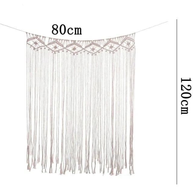 Handwoven macrame hanging drapery | Kalsten