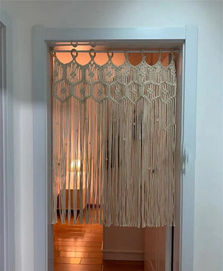 Handwoven macrame hanging drapery | Kalsten
