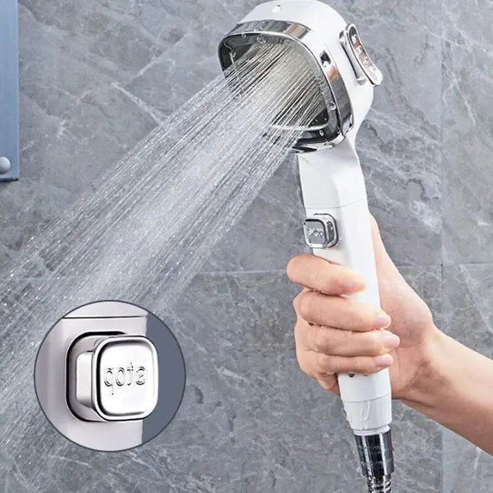 Kalsten | Handheld shower with 4 spray modes & stop button – High pressure
