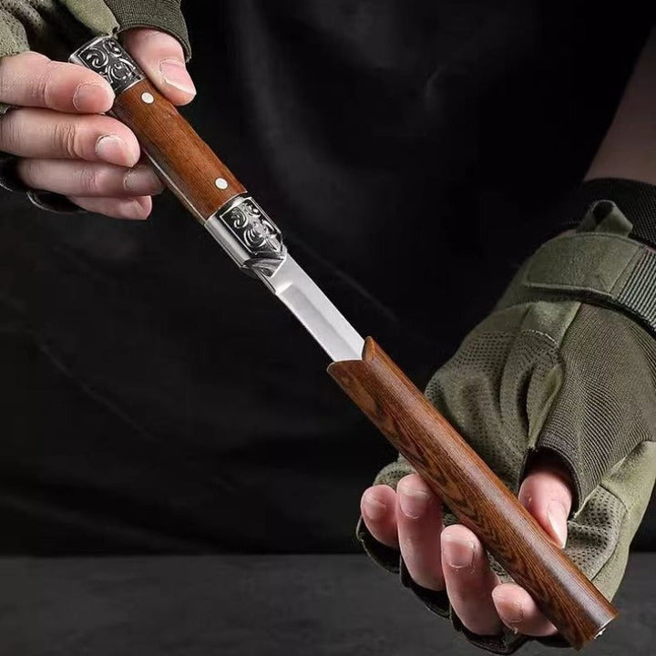 Handcrafted Japanese-Style Wooden Handle Utility Knife | Kalsten