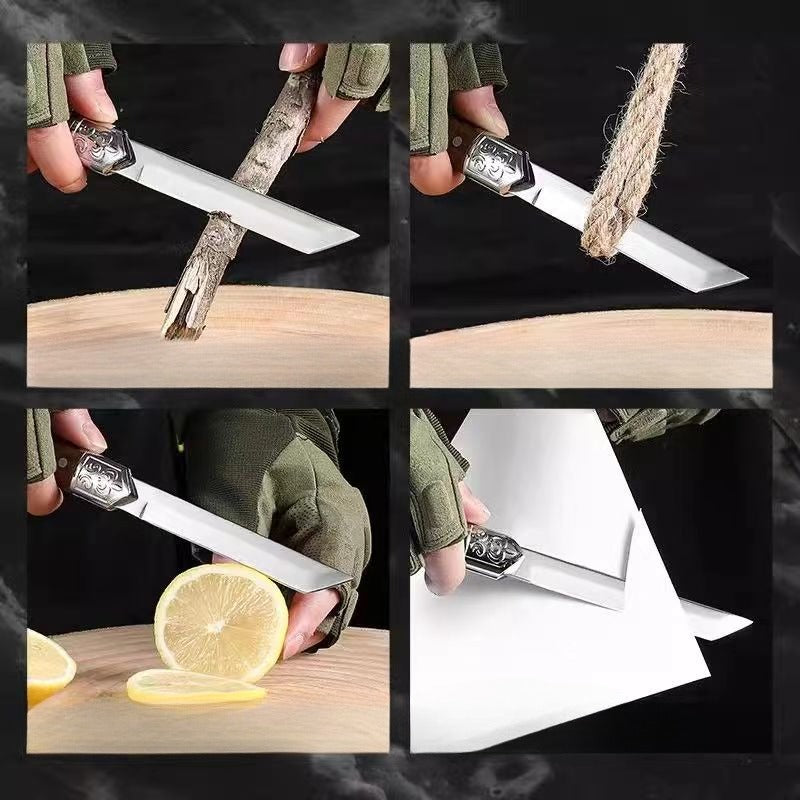 Handcrafted Japanese-Style Wooden Handle Utility Knife | Kalsten