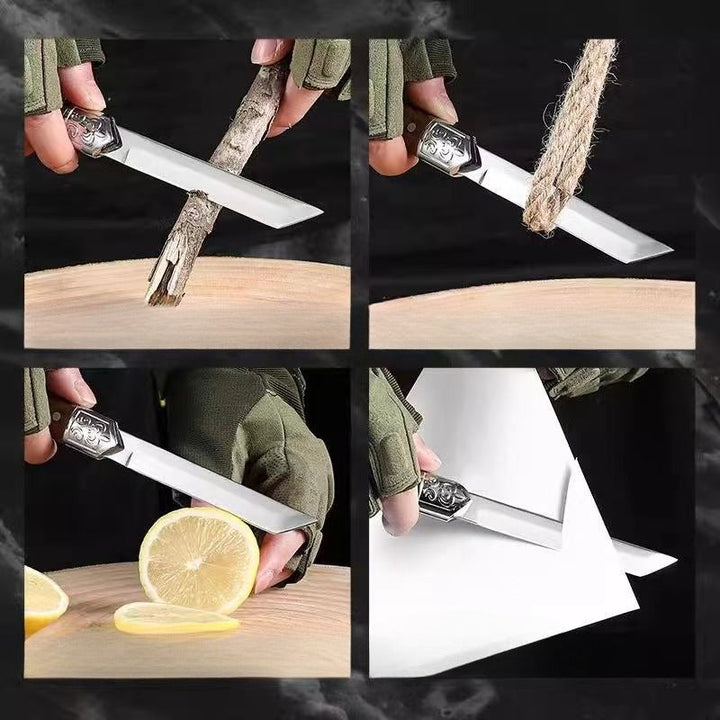 Handcrafted Japanese-Style Wooden Handle Utility Knife | Kalsten
