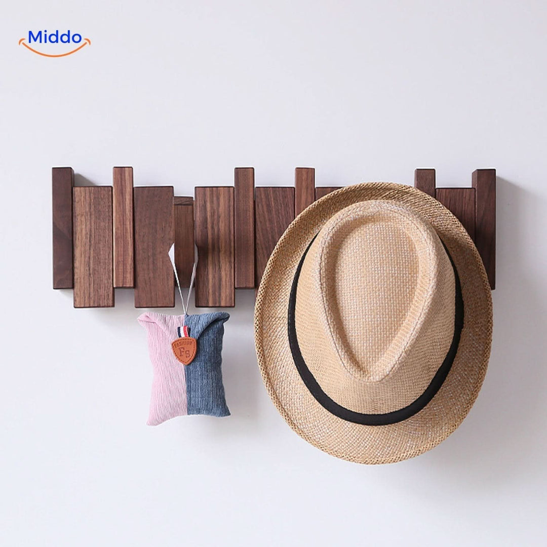 Handmade Wooden Piano Wall Coat Rack