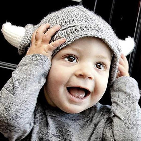 Handmade Knitted Viking Hat | Kalsten
