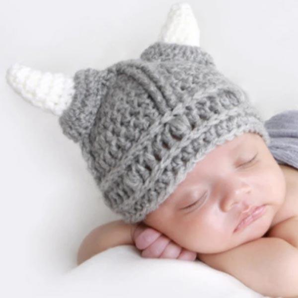 Handmade Knitted Viking Hat | Kalsten