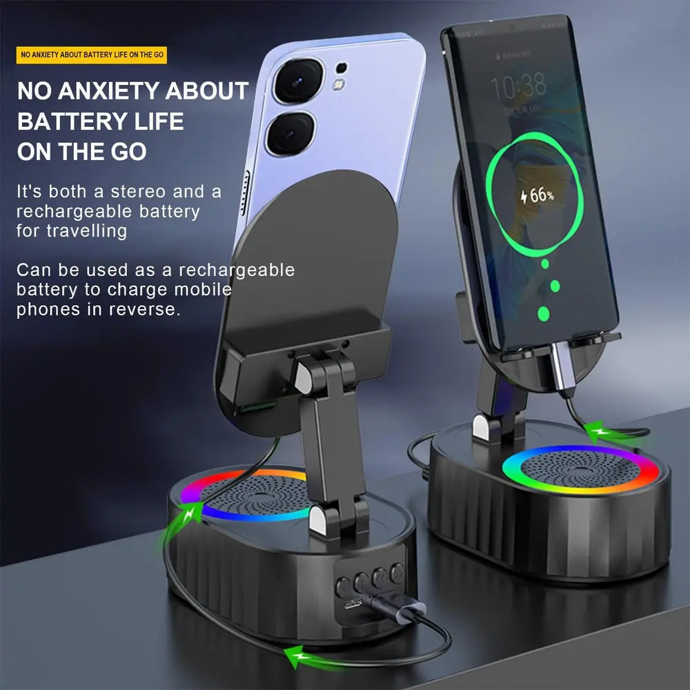Kalsten | Handy Stand with Induction Speaker & Power Bank