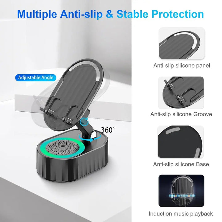 Kalsten | Handy Stand with Induction Speaker & Power Bank
