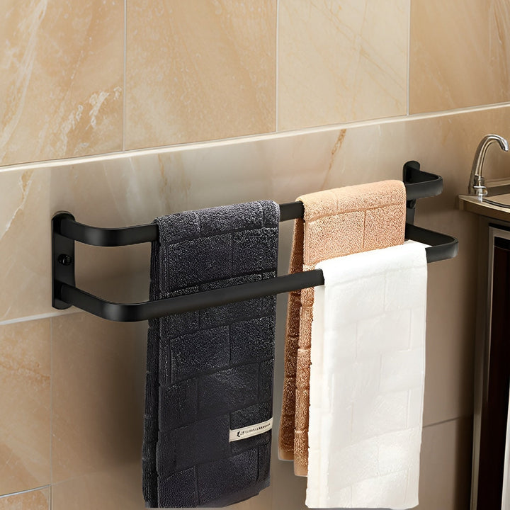 Wall-Mounted 3-Tier Towel Rack – No Drill
