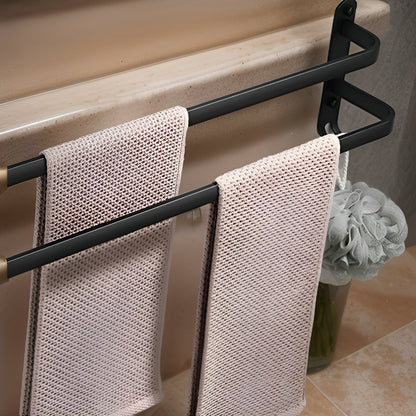 HangEase 3-tier wall-mounted towel rack – Aluminium space-saving design