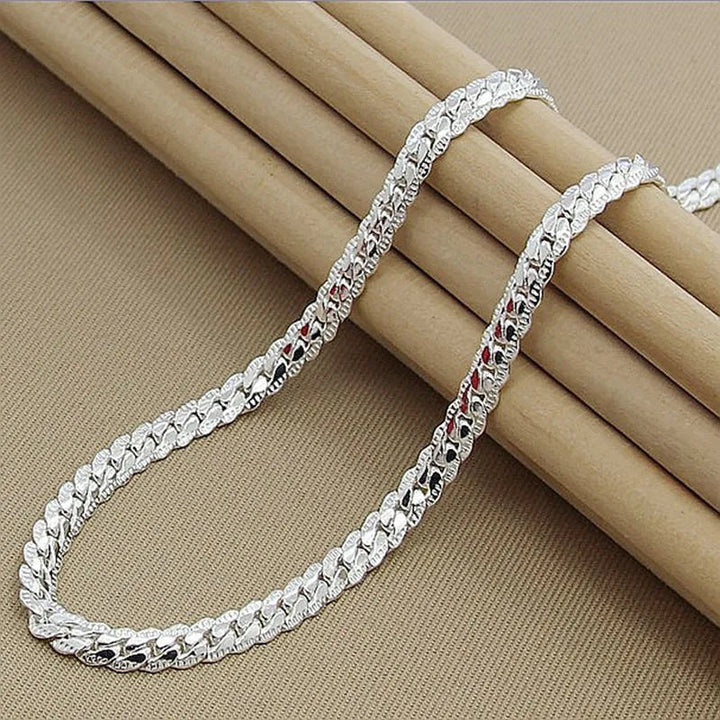 Kalsten | Silver Lucky Necklace – 925 Sterling Silver Necklace for Timeless Elegance