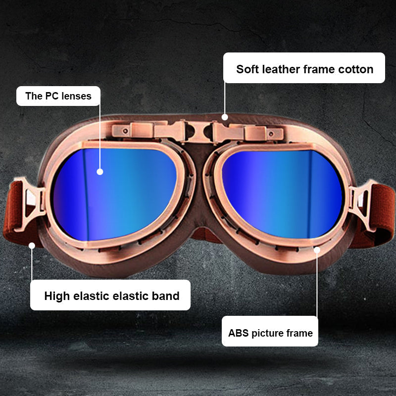 BowLift | Vintage Steampunk Motorcycle Goggles