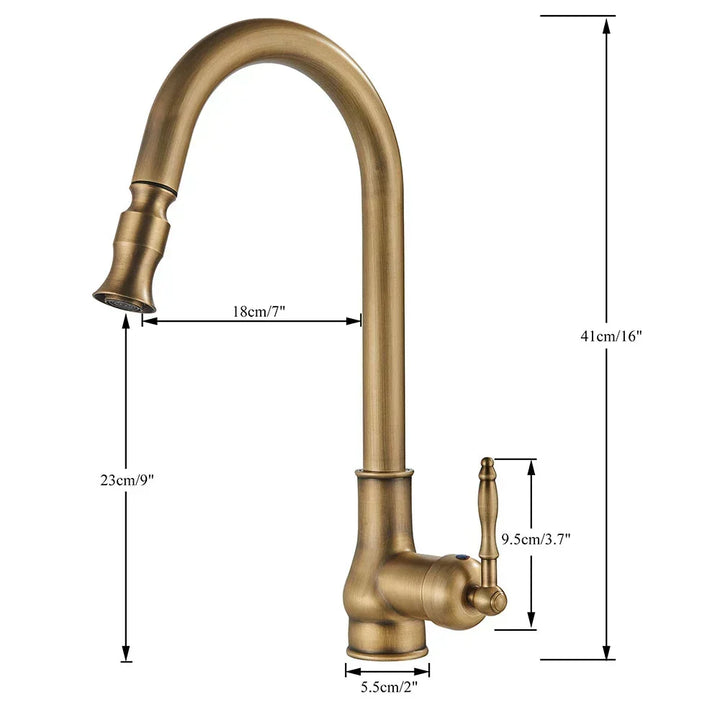 Vintage Brass Kitchen Tap