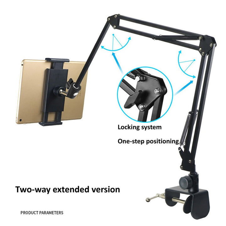 Kalsten | Long Arm Heavy-Duty Desk Mount Tablet Holder