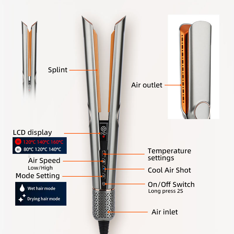 2-in-1 Hair Dryer & Straightener