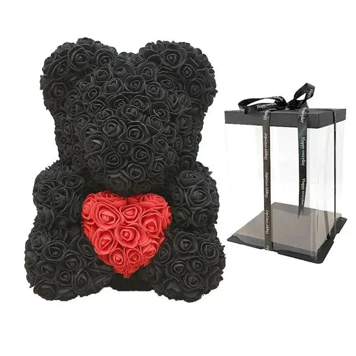 Kalsten | Rose Teddy Bear with Handmade Foam Roses – 40cm