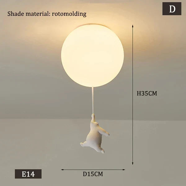 Hanging Bears Balloons Lamp | Kalsten