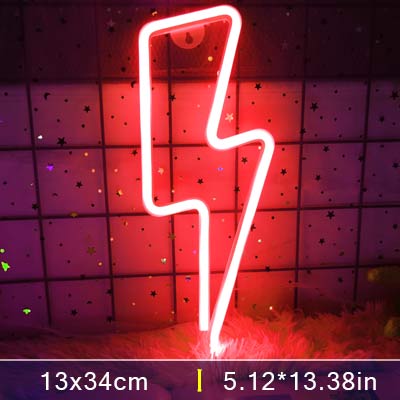 Led Lightning Neon Sign Wall Decor | Kalsten
