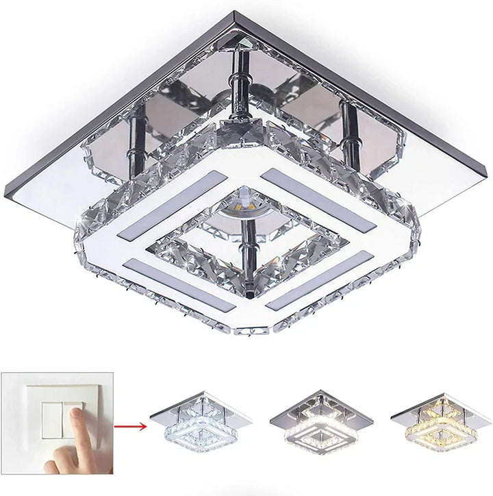 Ceiling Lamp Lights - Decorative LED Lamps For Room Chandelier Crystal Chandeliers - Home Kitchen Bedroom Living Modern Dining Hallway | Kalsten