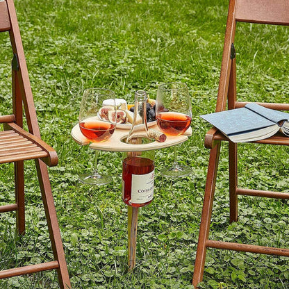 Outdoor wine table picnic for summer