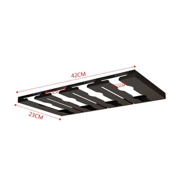 Kalsten | Under Cabinet Glass Organizer Rack