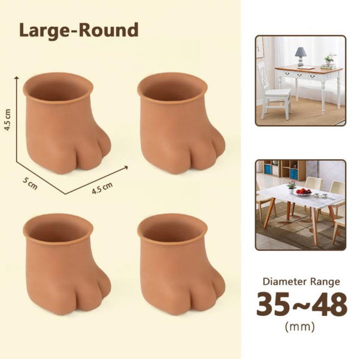 Kalsten | 4Pcs Non-Slip Cat Paw Furniture Leg Cover