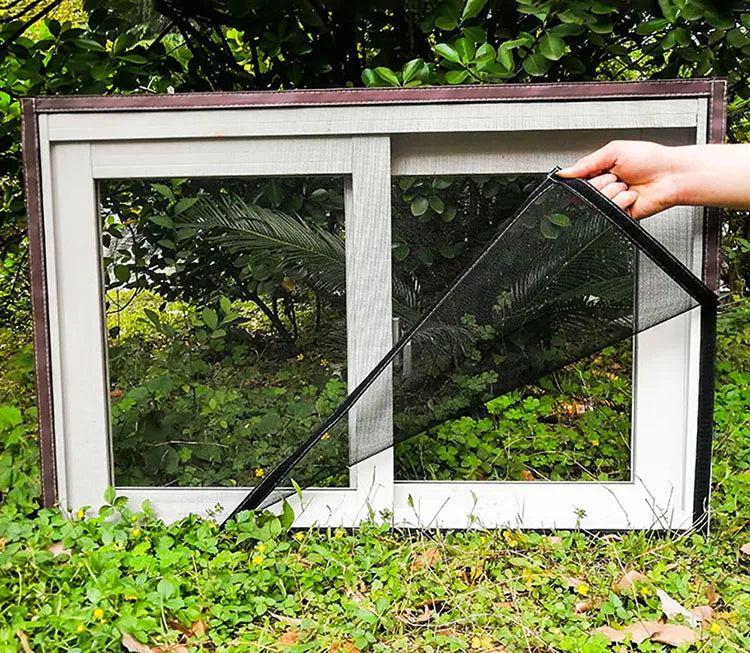 Adjustable invisible washable window net against mosquitoes | Brehn