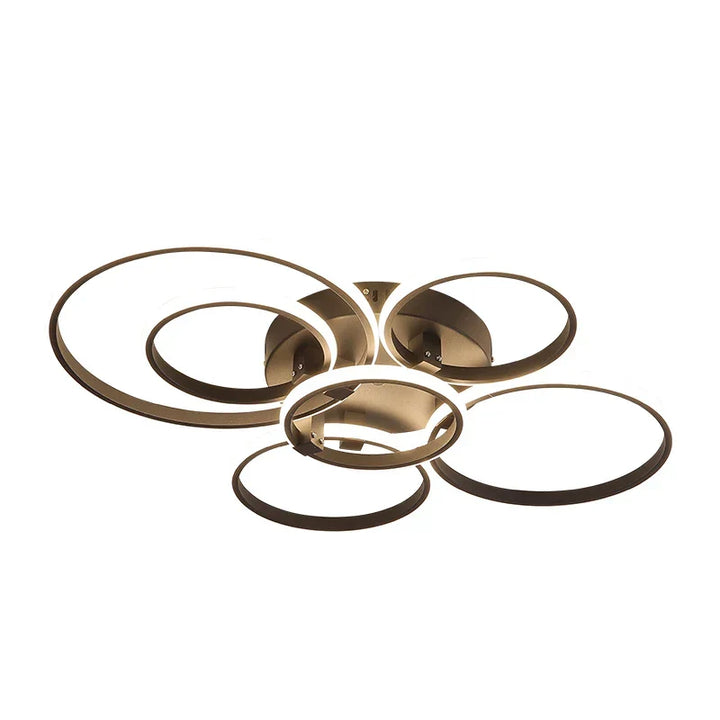 Modern LED Ceiling Light – Dimmable RC & APP Control, Circular Ring Design for Living Room, Bedroom, Kitchen & Dining Room | Kalsten
