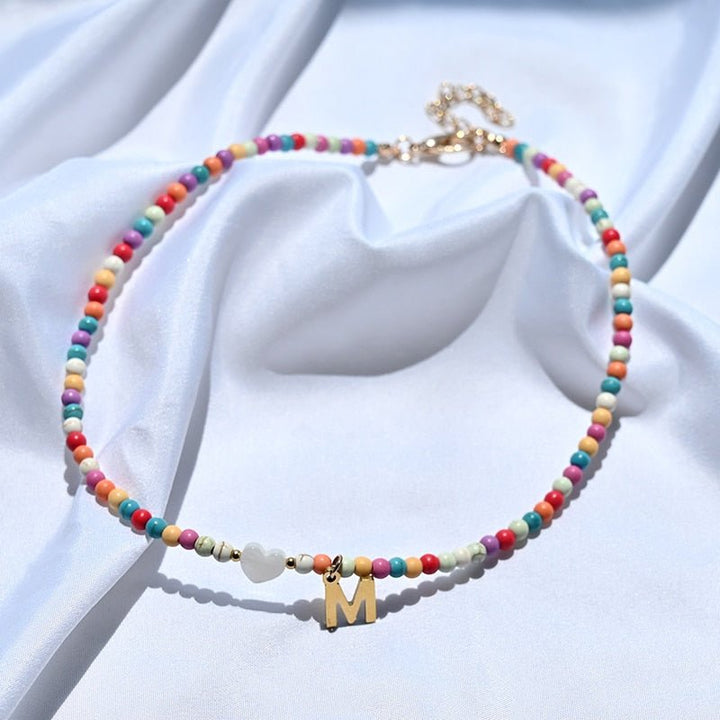 Kalsten | Pearl Necklace with Letter Pendant