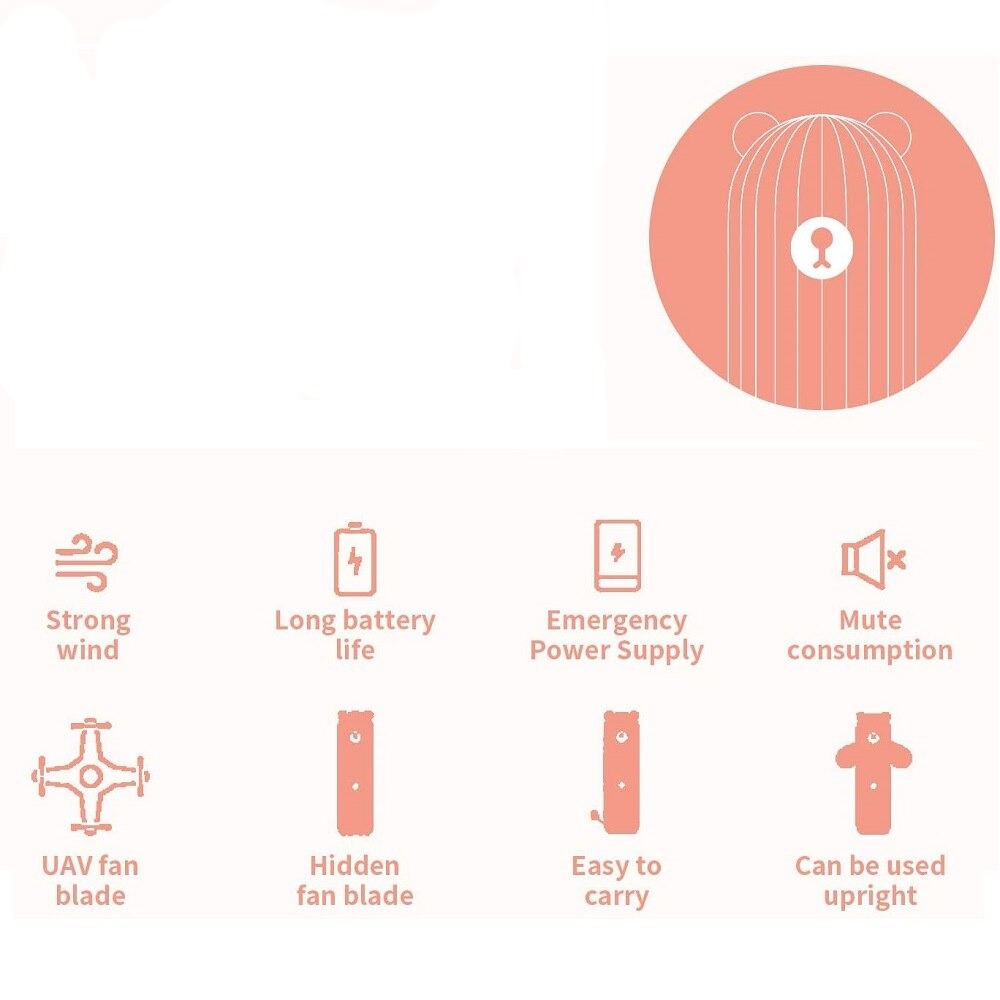 Bear Mini Portable Fan | Kalsten