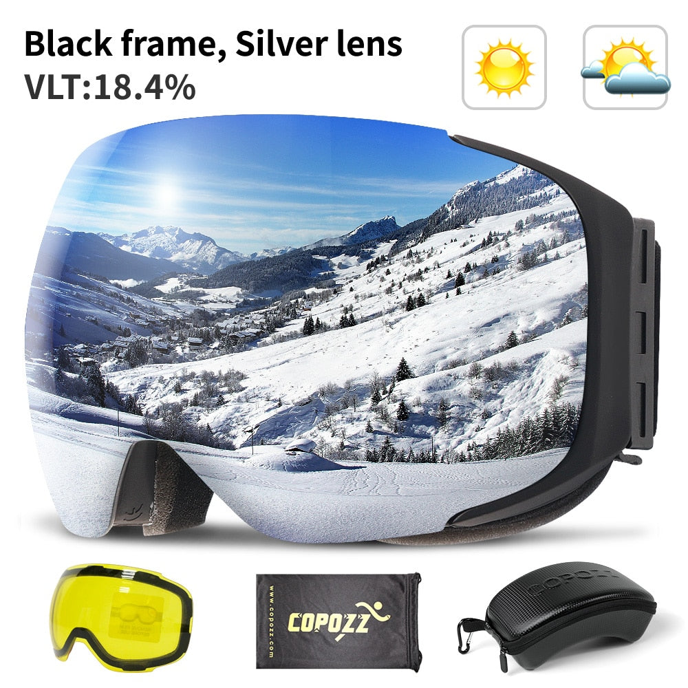 Magnetic UV Protection Anti-Fog Ski Goggles | Kalsten
