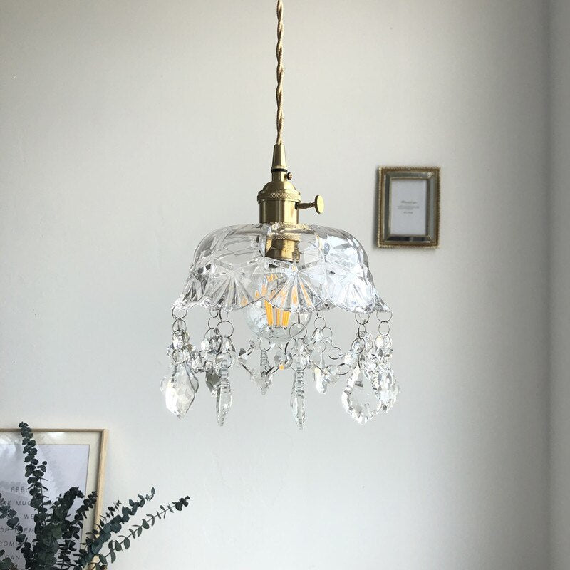 Stylish Crystal Pendant Lamp - Elara | Kalsten