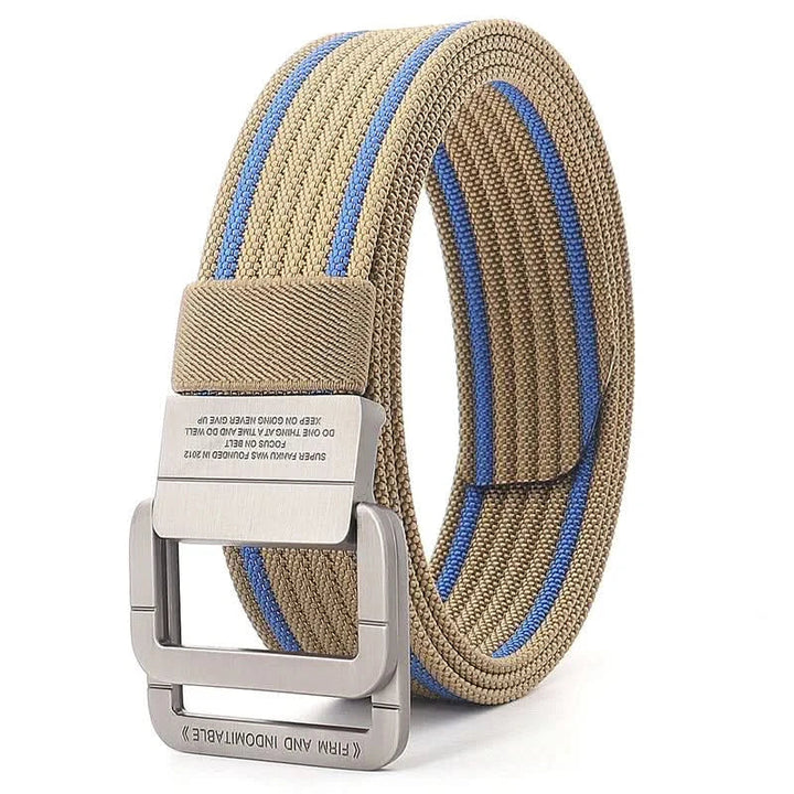 Kalsten | Unisex Canvas Belt – Double Metal Ring Buckle, Adjustable