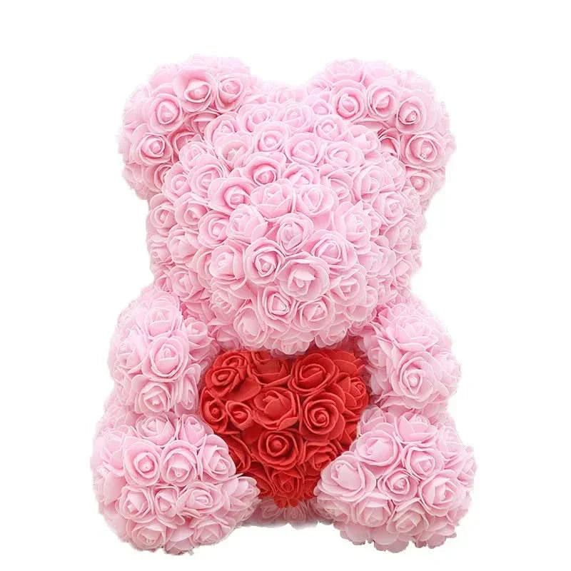Kalsten | Rose Teddy Bear with Handmade Foam Roses – 40cm