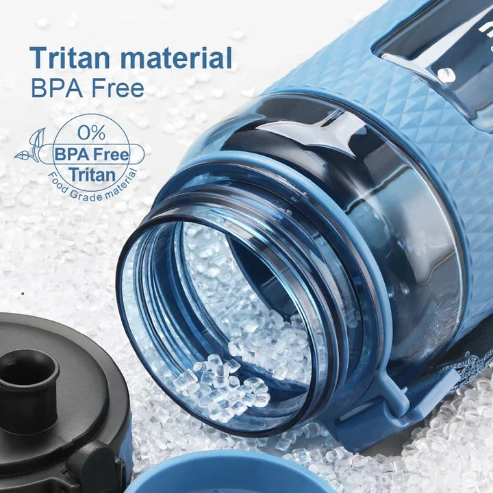 Kalsten | UZSPACE Sport Water Bottles, BPA-free, portable, impact-resistant, leak-proof, large capacity, fitness water kettle, Tritan plastic drinking bottle