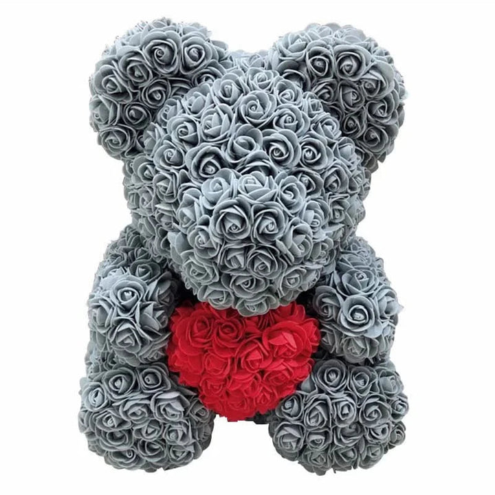 Kalsten | Rose Teddy Bear with Handmade Foam Roses – 40cm