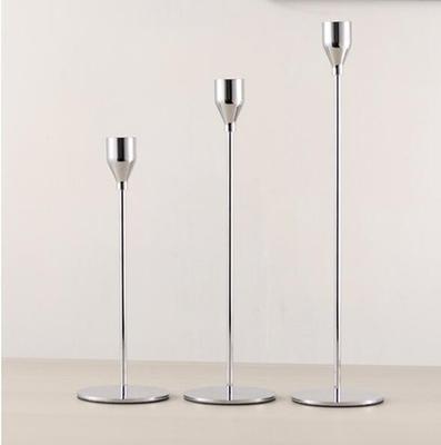 3-Piece Metal Candlestick Set
