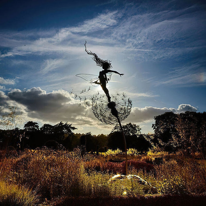 Kalsten | Fairies and Dandelions Dancing Together Sculpture for Outdoor Garden