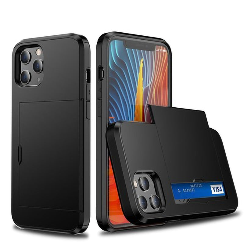 Kalsten | Business Armor Slide Wallet iPhone Case
