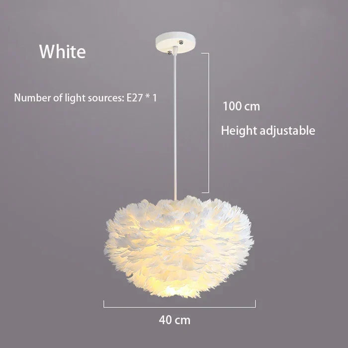 Cloud Like Realistic Feather Chandelier | Kalsten