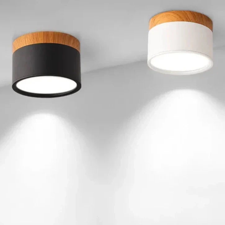 Kalsten | Alante - Nordic Wood Style Surface Mounted Round Ceiling Light