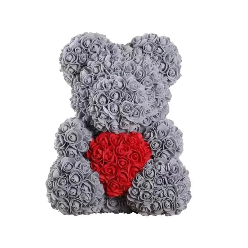 Kalsten | Rose Teddy Bear with Handmade Foam Roses – 40cm