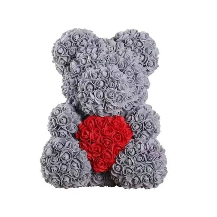 Kalsten | Rose Teddy Bear with Handmade Foam Roses – 40cm